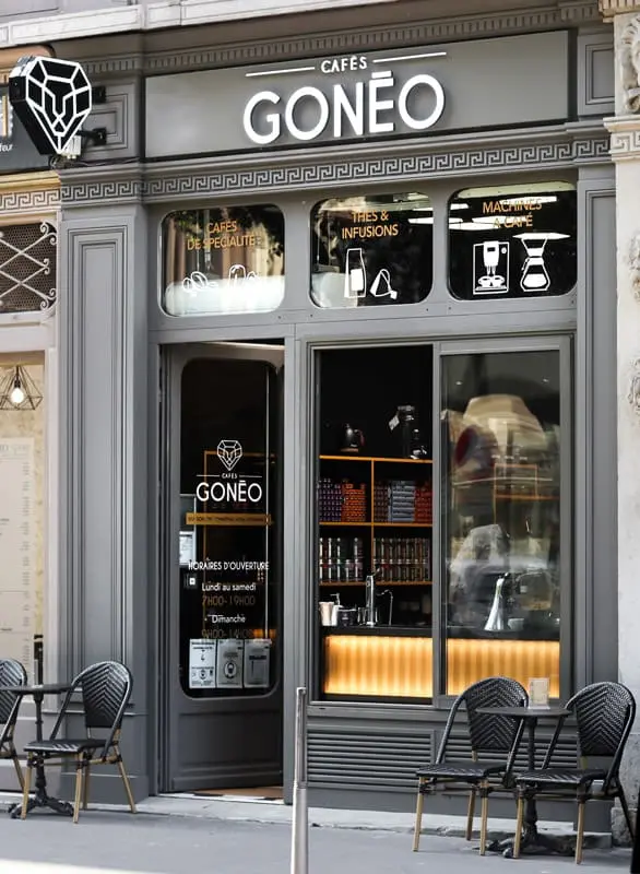 Extérieur de la boutique Cafés Gonéo rue Grenette