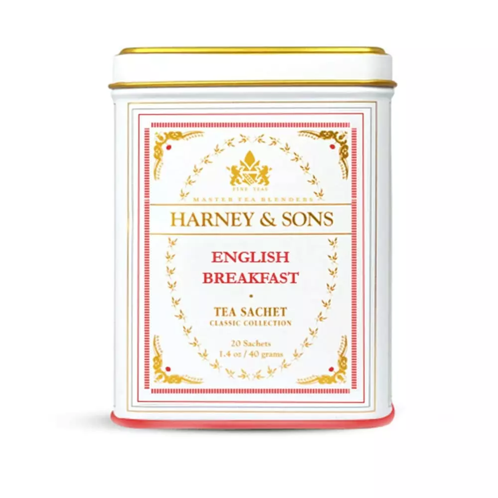 Boîte de 20 sachets individuels thé noir English Breakfast Harney & Sons