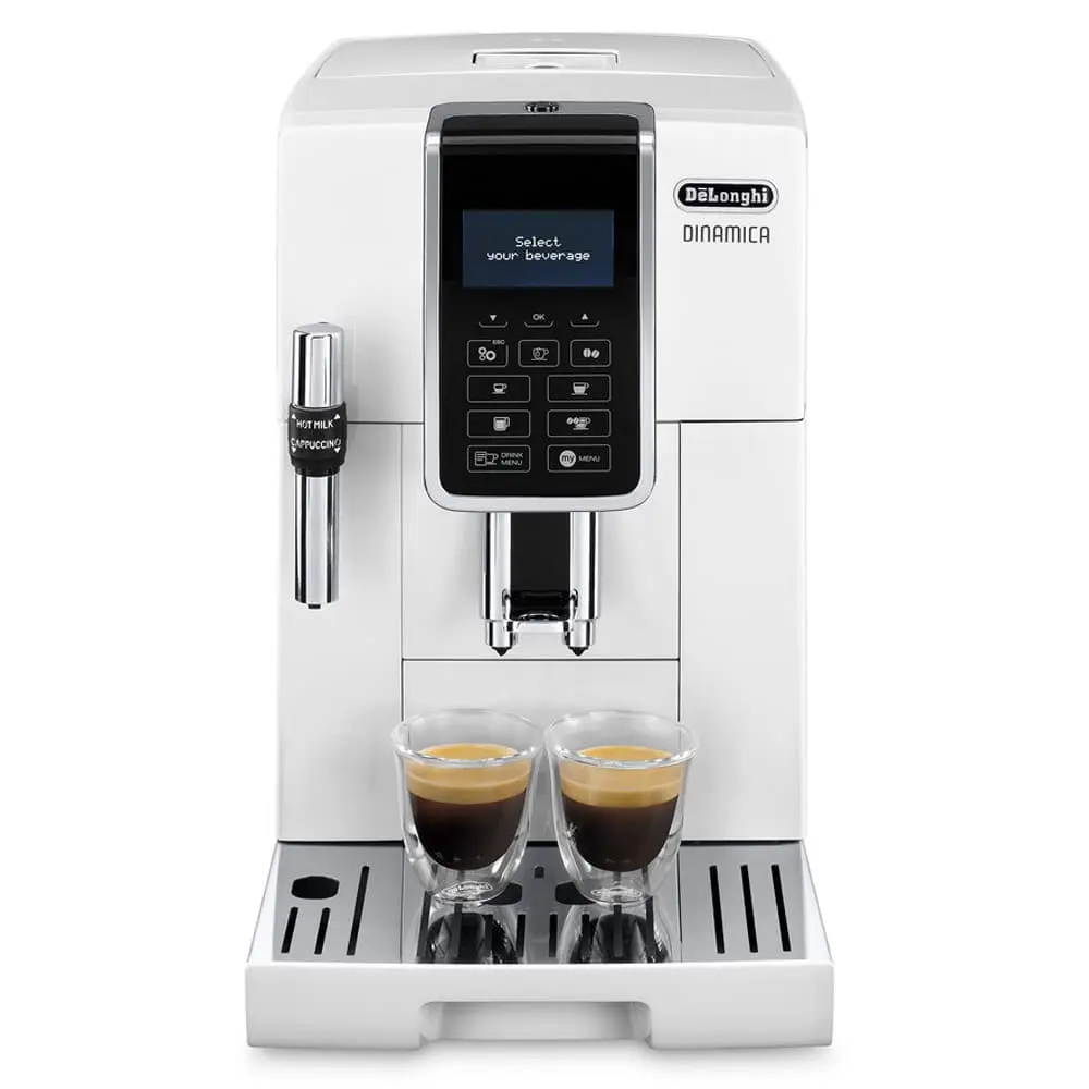 Machine à café De'Longhi Dinamica 3535 blanc vue de face