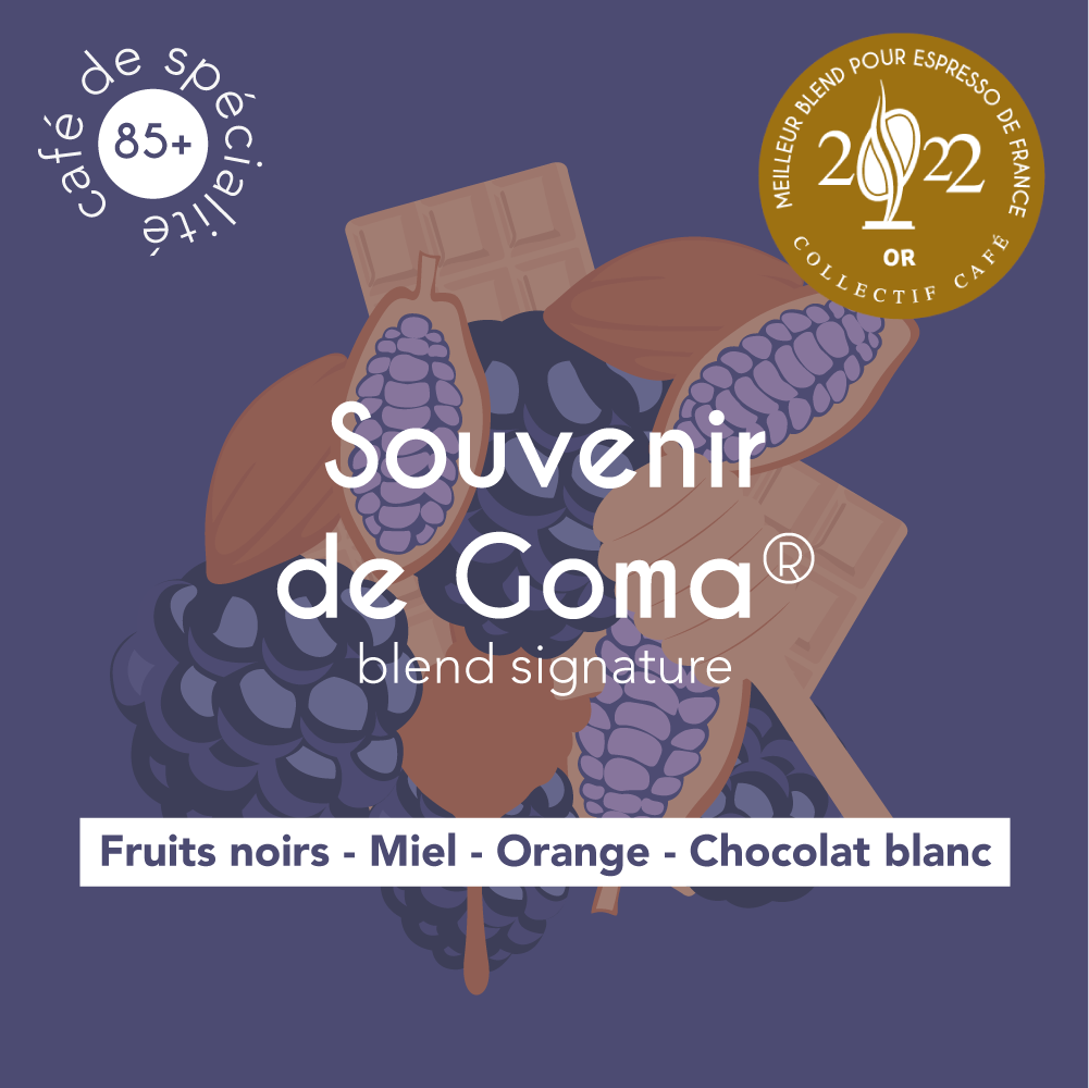 Description des flaveurs du Meilleur Blend Expresso de France 2022, Souvenir de Goma