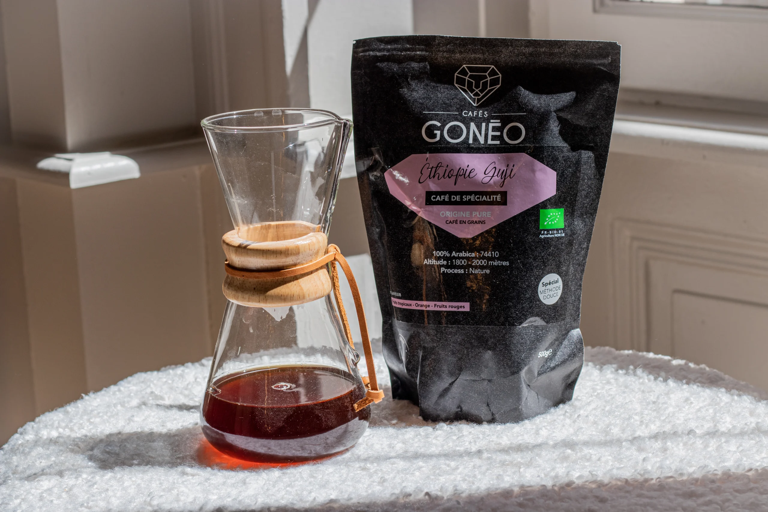 Cafés Gonéo-Ethiopie Guji-Café moulu-Méthode douce